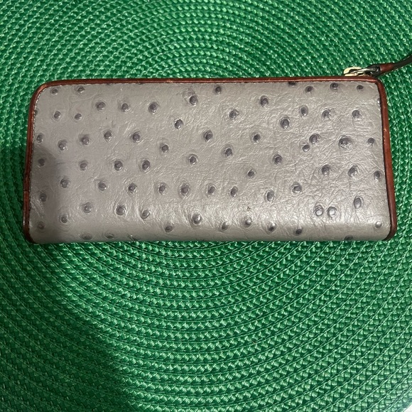 Dooney & Bourke Ostrich Wallet, Coach Leather & Canvas Wallet & Coach Dust Bag - Picture 5 of 12